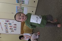カメラ目線でハイポーズ