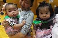 ハロウィン衣装を着て記念撮影