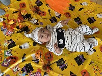 ハロウィン撮影をしている