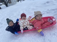 そり遊び