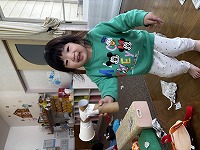 温泉ごっこをしている子ども