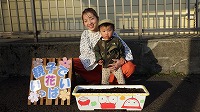 お母さんと男の子の笑顔