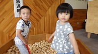 木のおもちゃ楽しいね