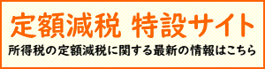 所得税の定額減税特設サイト（ロゴ）
