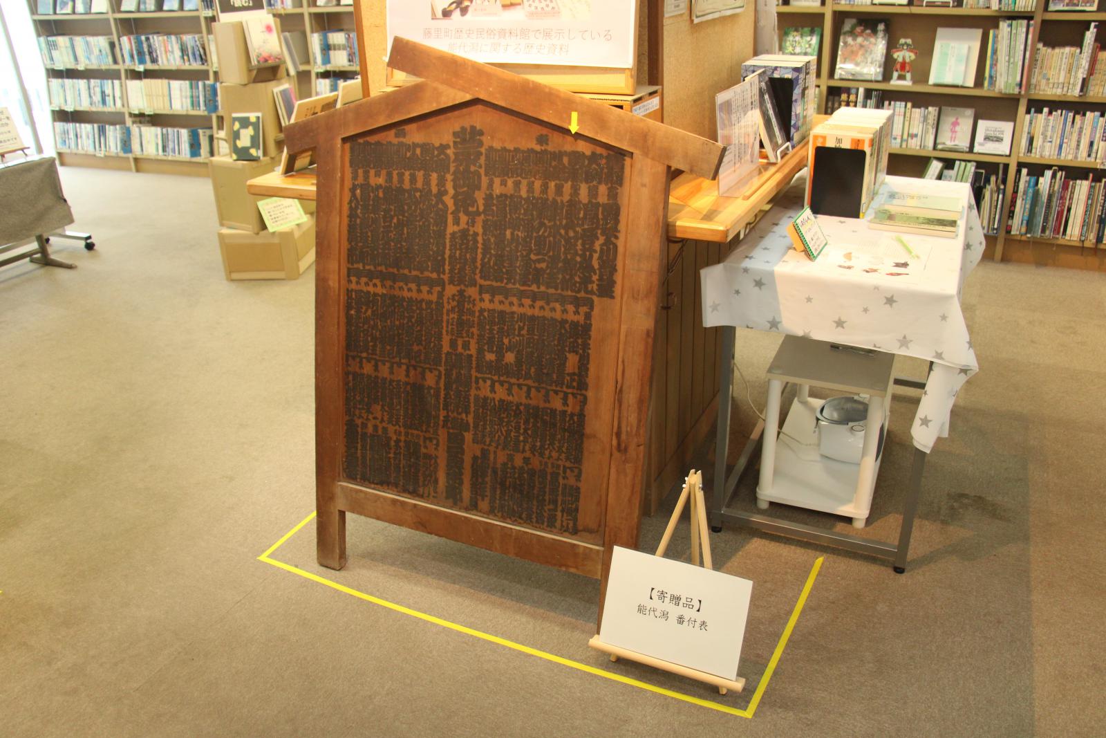 能代潟　化粧まわし・番付表寄贈展