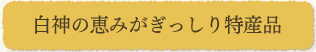 白神の恵みがぎっしり特産品