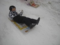 そり乗り　男の子３