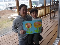 僕の作品も見せてあげると言って写真を撮りました