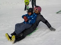 親子でそり乗り２