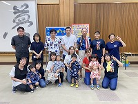 記念撮影ひまわり組