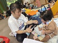 プール後のおやつタイム