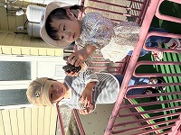 散歩カーに乗ったよ