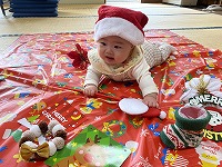 クリスマスの撮影会をしている