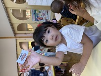 引換券を決めた女の子