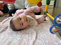 横向きになっている赤ちゃん