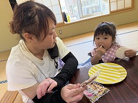 親子でおやつタイム