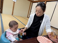親子でおやつタイム