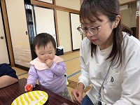 親子でおやつタイム