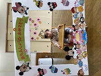 １歳になった誕生会の主役