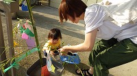 飾っている様子