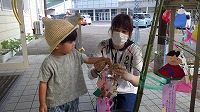 飾っている様子