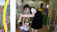 飾っている様子