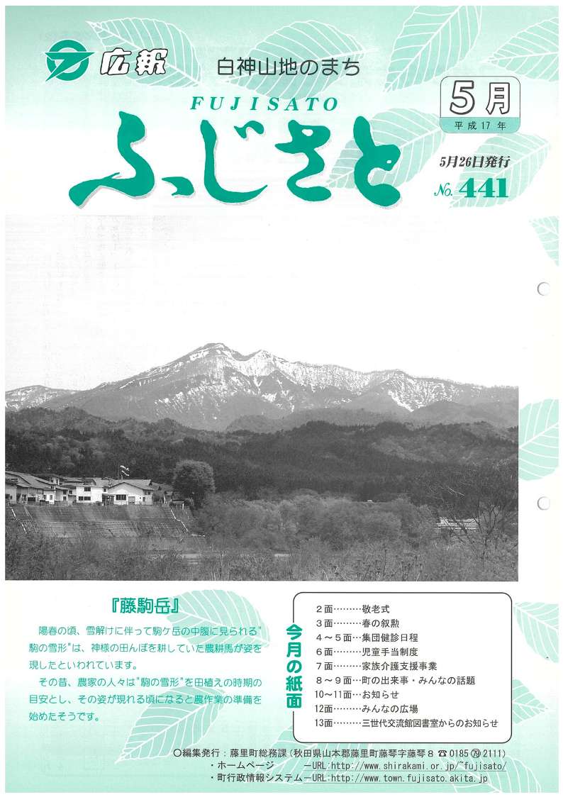 広報441号（平成17年5月号）